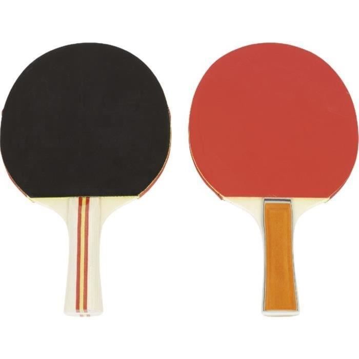 1ER PRIX Set de Raquette de tennis de table - Noir et rouge