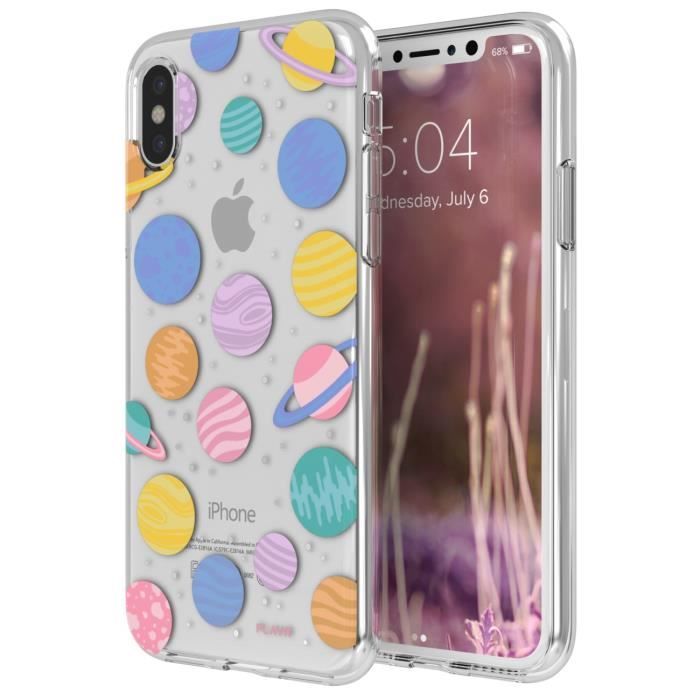 Coque iPlate Happy Planets pour iPhone X