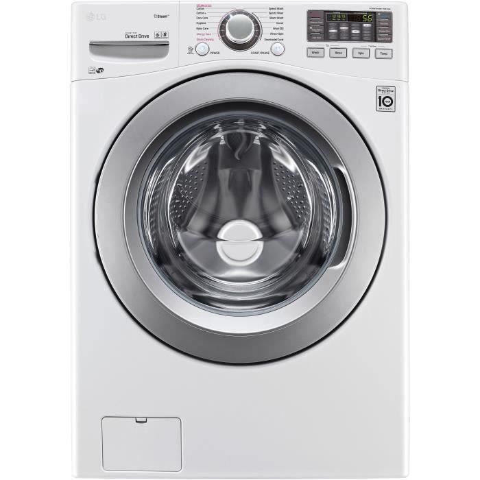 LG F51K24WH Lave-Linge frontal hublot 15 kg - 1100 tours - A++ - TurboWash - DirectDrive silver