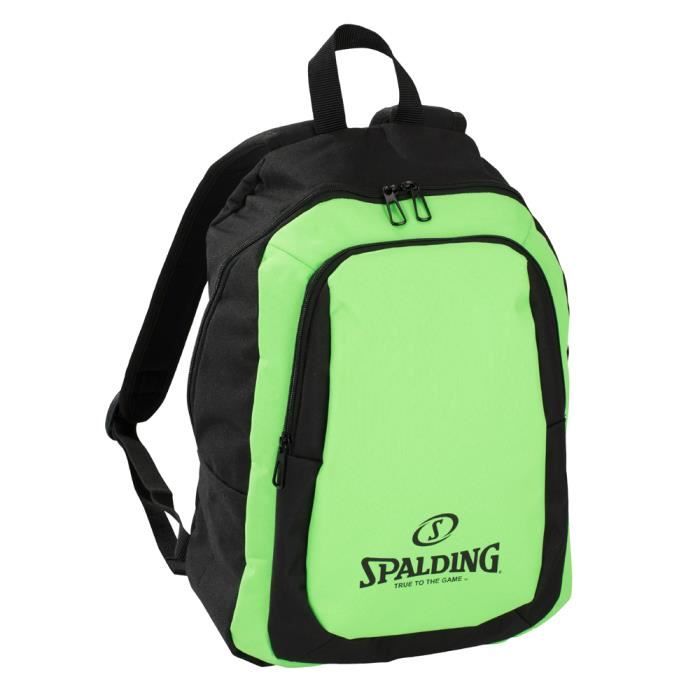 SPALDING Sac à dos de sport Essential - Vert/Noir