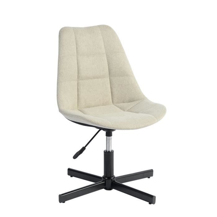48P Hauteur 5 Chaise Pu Métal 48 De Hj Bureau L Réglable Beige xodeWrBC
