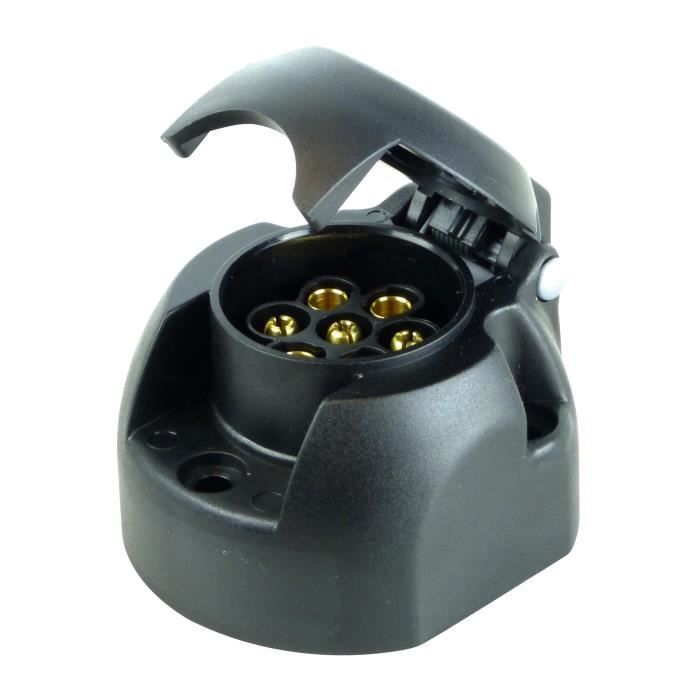 Prise pour remorque 7 poles 12V - Achat / Vente connectique remorque