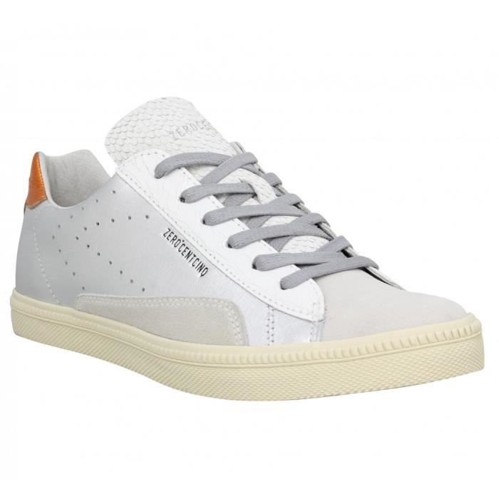 Chris 38 Gris Cuir Baskets 105 Argent 0 Stan Orange Femme fPxtYqW