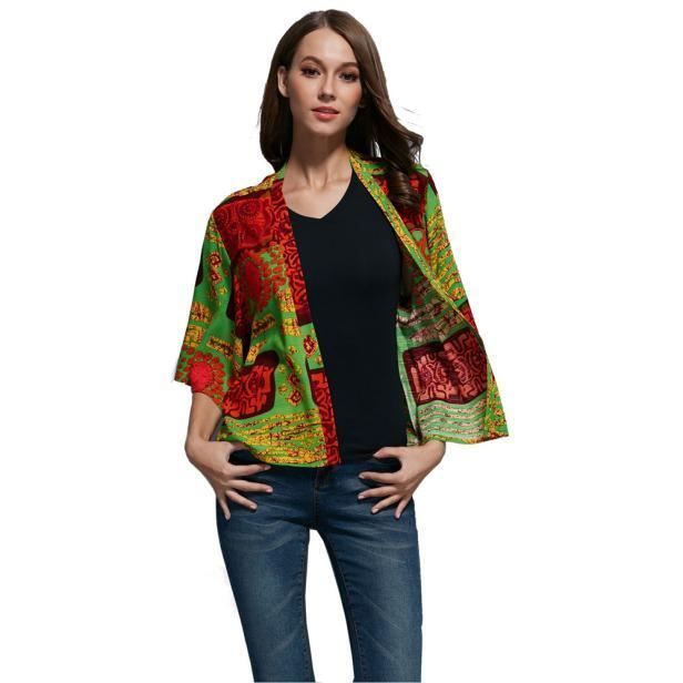 Kimono zf8678 Châle Imprimé D'été À Blouse Cardigan Manteau Banconre®les Femmes Floral CAwqpxn8P