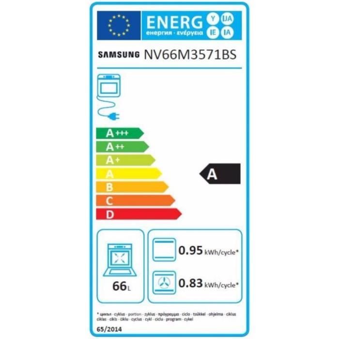 PACK  SAMNV66M3571BS Four électrique encastrable3