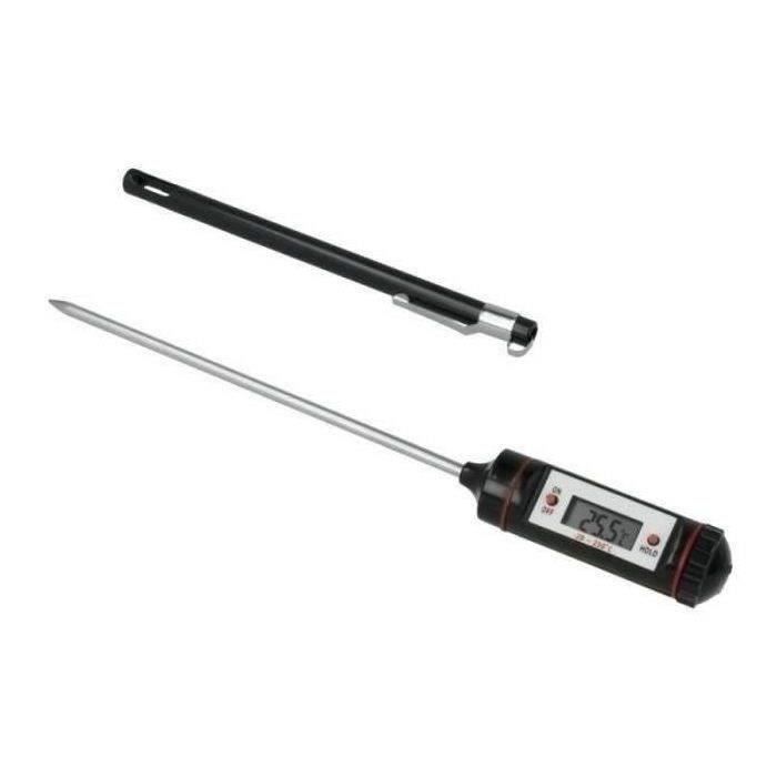 METALTEX Thermomètre à sonde électronique avec protection - 20,5 x 2 x 2 cm