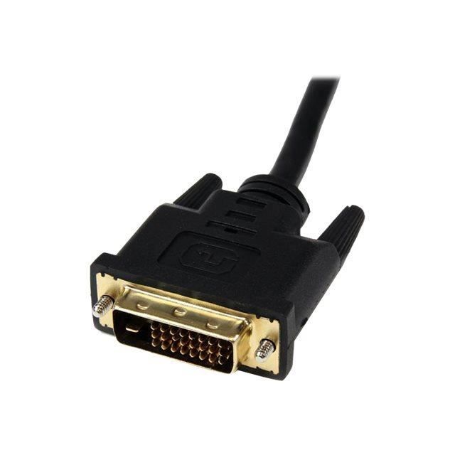 Câble adaptateur de 20 cm HDMI vers DVI-D - Câble adaptateur vidéo de 20 cm HDMI vers DVI-D - HDMI femelle vers DVI mâle