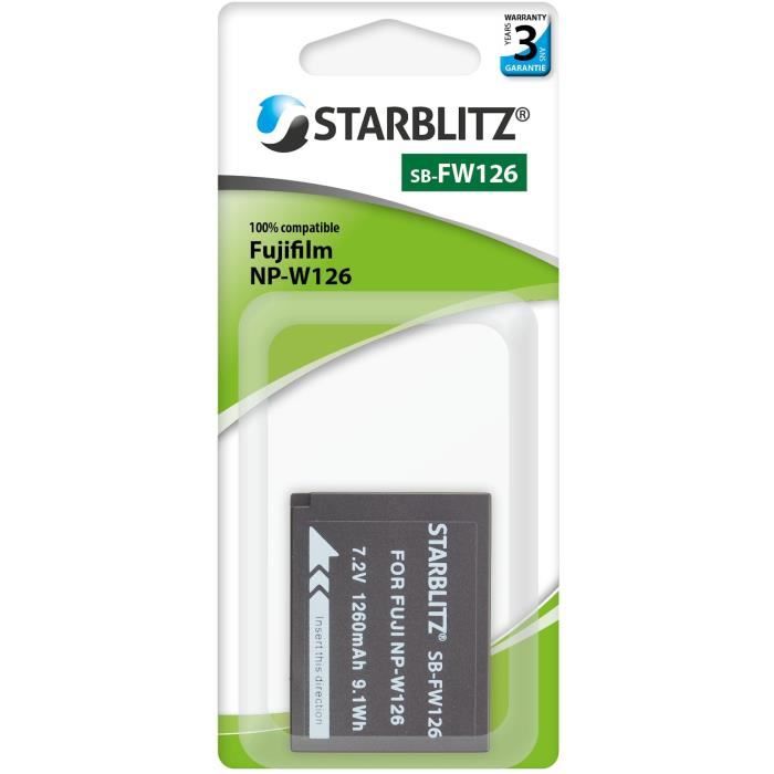STARBLITZ SB-FW126 Batterie compatible Fujifilm