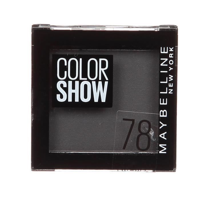GEMEY MAYBELLINE Fard à Paupières Coloshow 78 Noir Velvet