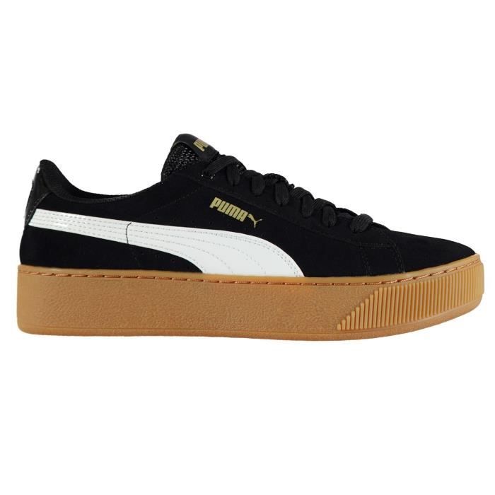 Chaussures Puma De En Platform Sport Vikky Daim Femme Noir pawqCY