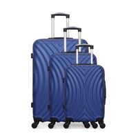 SET DE VALISES HERO Set de 3 Valises Rigide - ABS - 4 roues - 70- SET DE VALISES HERO Set de 3 Valises Rigide - ABS - 4 roues - 70-