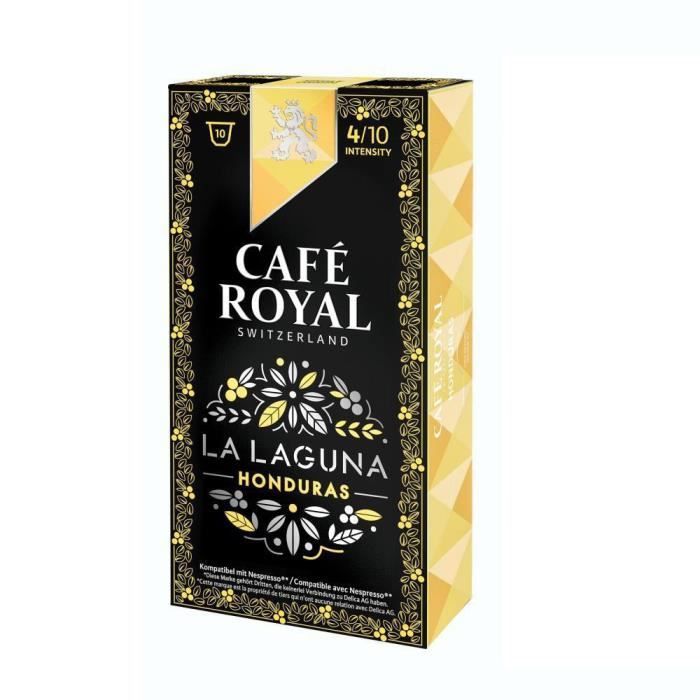 CAFE ROYAL LA LAGUNA Espresso - Compatibles avec le système Nespresso - 10 Capsules