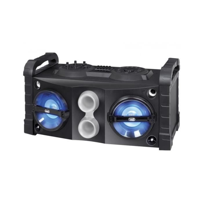 TREVI XF 700 MP3 Enceinte Karaoké Bluetooth - 50W - Poignées de transports - Noir