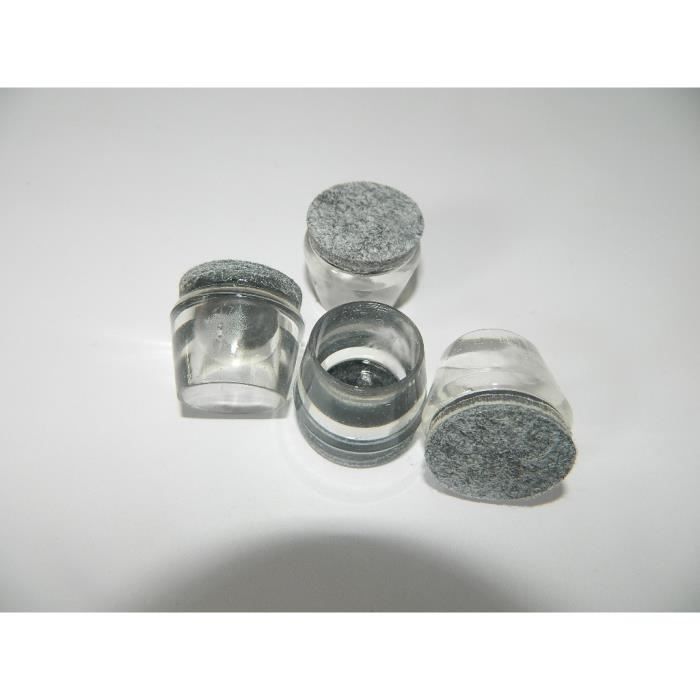 Lot De 4 Embouts Ronds 5 Mm Pour Tube Ou Tige Métal Acier - Neufs