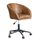 HARRY Fauteuil de bureau en simili - Marron vieill