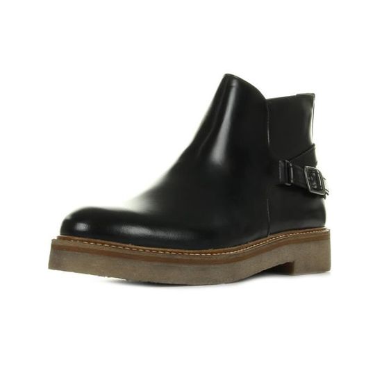 Polido Oximore 6idqwhh stagnant Noir Cuir Boots Kickers 8q7RaE