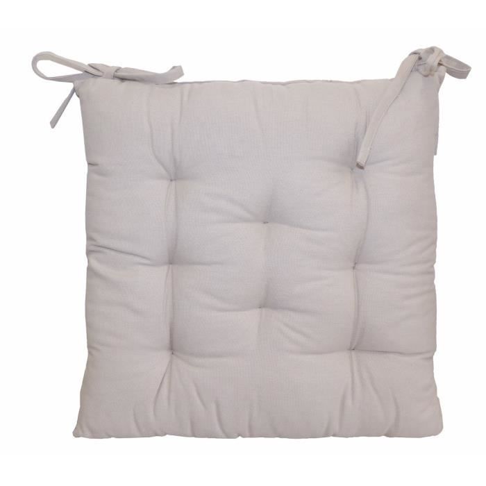 Galette de chaise 8 points 40x40x4 cm LIN