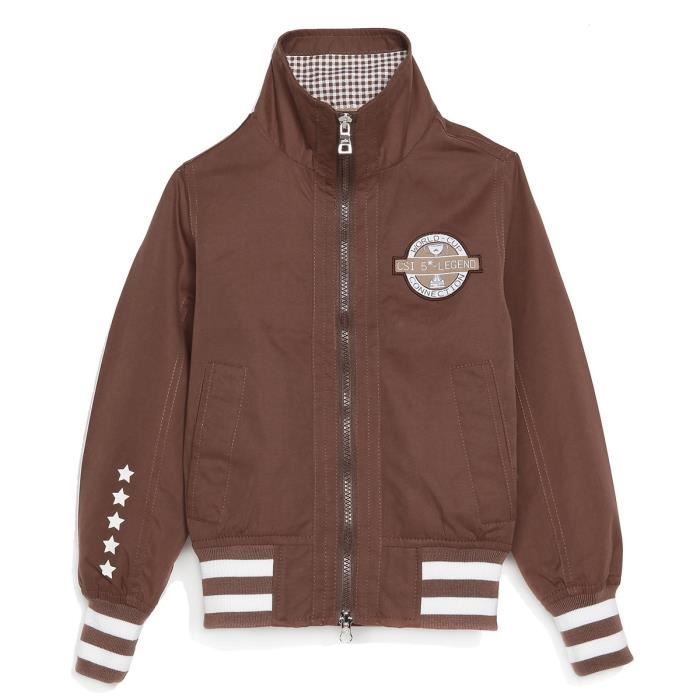 EQUI-THEME Blouson d'équitation Mi-saison - Enfant - Chocolat