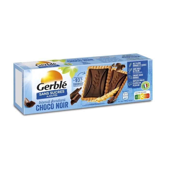 GERBLE Biscuits et tablette de chocolat noir - 126 g