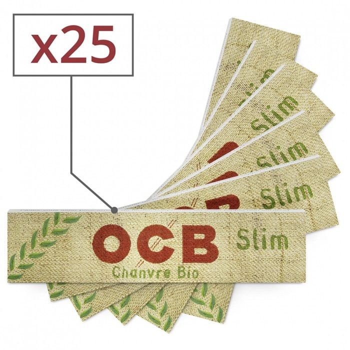 Rizla Slim Natura lot de 20 carnets de Feuille à rouler bio