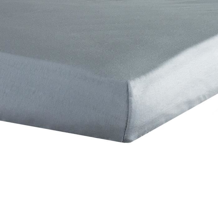TROIS KILOS SEPT Drap housse - 70x140 cm - Gris