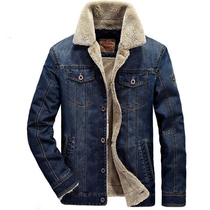 Manteau Homme Jean Veste Marque En Blouson Hiver Luxe wwrga8q