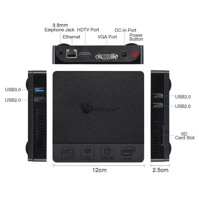 Beelink BT3 PRO Mini PC Windows OS Intel Atom2