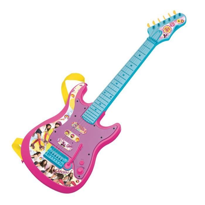SOY LUNA Guitare électronique avec levier - 3 sons - 6 cordes - 5 rythmes - 5 mélodies - Amplificateur