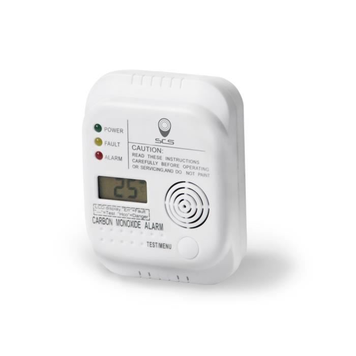 Détecteur monoxyde de carbone 1 an Achat / Vente détecteur de fumée