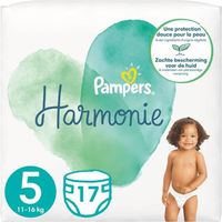 COUCHE PAMPERS Harmonie Taille 5, 11 kg+, 17 Couches COUCHE PAMPERS Harmonie Taille 5, 11 kg+, 17 Couches