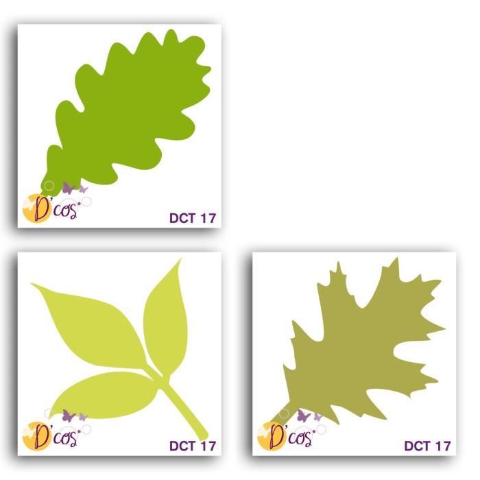 LES D'COS® DE TOGA Pack de 3 Dies Trio de feuilles