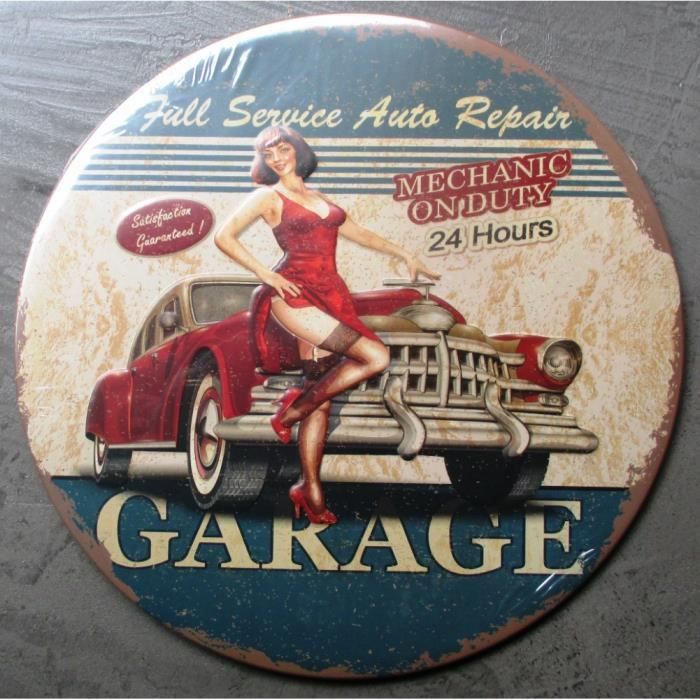 Plaque full service auto repai pin up deco tole garage oil ...