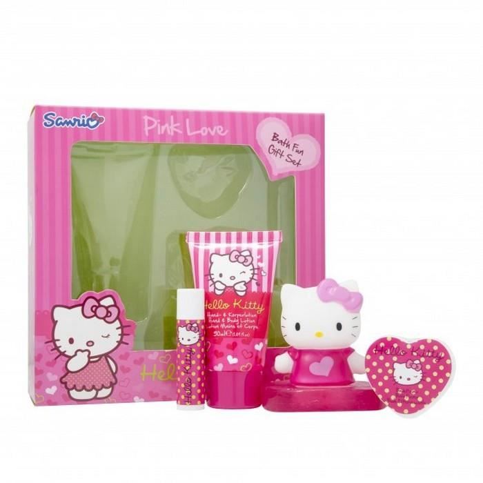 Hello Kitty Pink Love 50ml Body Lait Corps Stick Coffret Achat