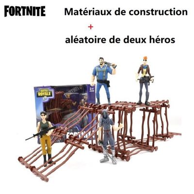fortnite game 1 victory royale materiaux de construction aleatoire de deux heros 10cm - materiaux fortnite