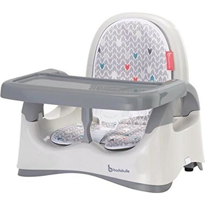BADABULLE Rehausseur Confort - Chevrons Gris
