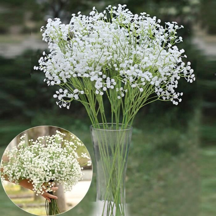 Fleurs Gypsophile Artificielles – Lot De 10 Tiges, Bleu Clair | Décoration Mariage, Intérieur, DIY