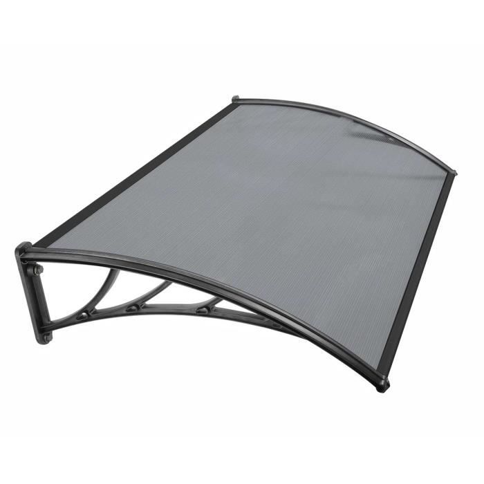auvent marquise de porte teint 233 noir 80 x 100 cm nc auvent marquise de porte teint 233 noir 80 x 100 cm nc