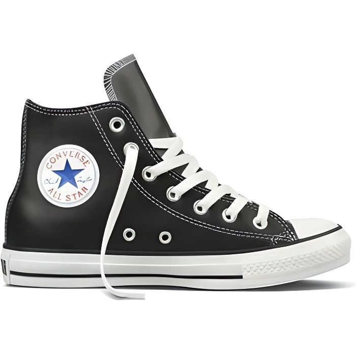 converse noir femme haute