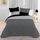 Housse de couette bicolore Noir 240x260cm + 2 taie