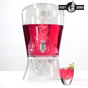 Distributeur De Boissons 3L En Verre - Avec Robinet - Pour Jus, Cocktails, Limonade - 47 Cm