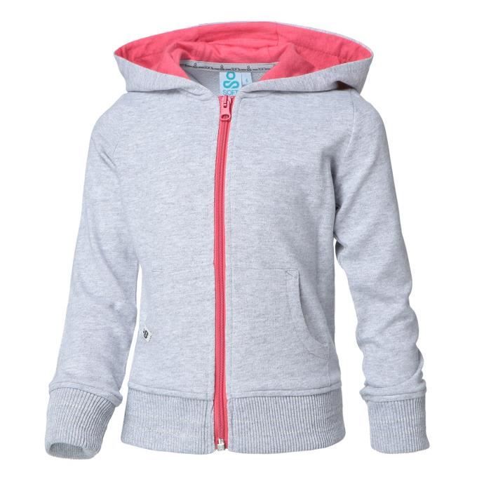 SOFTWEAR Veste Sweat Zippé Basic Enfant Fille