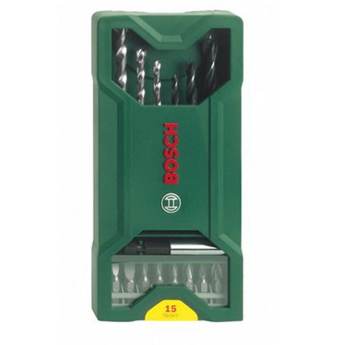 BOSCH Jeu Mini X-Line 15 pièces perçage & vissage