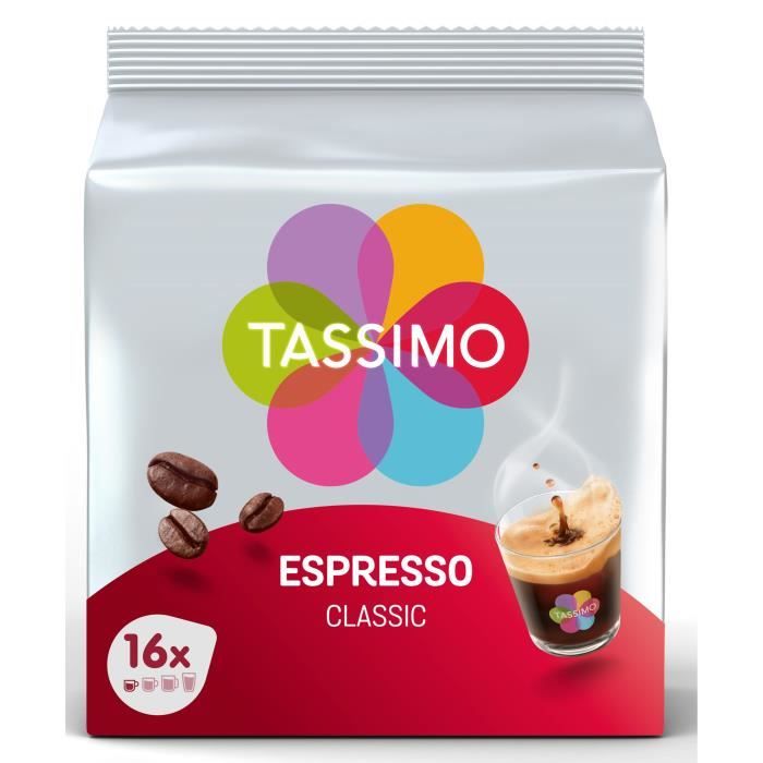 Tassimo Espresso classique café en dosettes x16 -96g