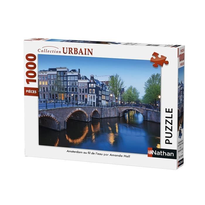 Puzzle Amsterdam au fil de l'eau 1000 pcs