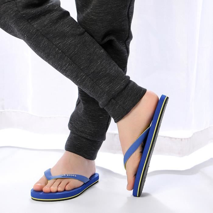 De dérapant Été Chaussures Plage Hommes Slipper bleu Anti Sandales U1vcrYHWvq