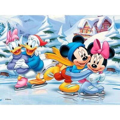   Puzzle 30 pièces   Mickey  Les joies de lhiver   Puzzle de 30