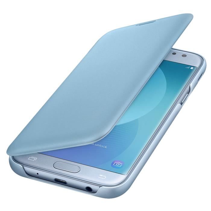 Samsung Etui Flip Wallet J5 2017 Bleu