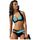 MAILLOT DE BAIN FEMME BIKINI 2 PIECES NOIR ET BLEU
