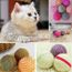 balle sisal jouet pour chat chien de corde à mâcher accessoires