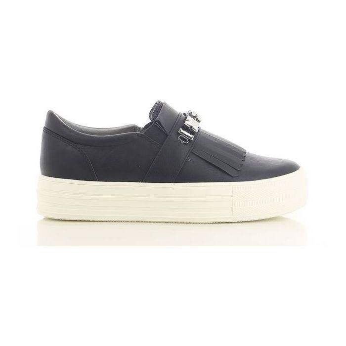 CORTINA Baskets en Cuir Synthétique Noir Femme
